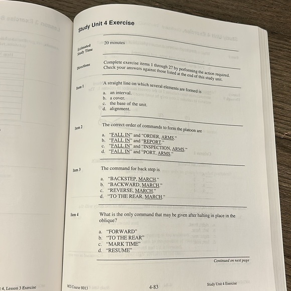 United States Marine corps sergeants distance education program 8012 8013 books - Picture 12 of 14